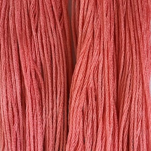 Colour Gems. Framboise. Over dyed thread. Hand dyed Floss. Indie Dyed Stitching Floss. Cross stitch threads. Blackwork.  Variegated Floss