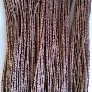 Colour Gems. Aubergine. Over dyed thread. Hand dyed Floss. Indie Dyed Stitching Floss. Cross stitch threads. Blackwork.  Variegated Floss