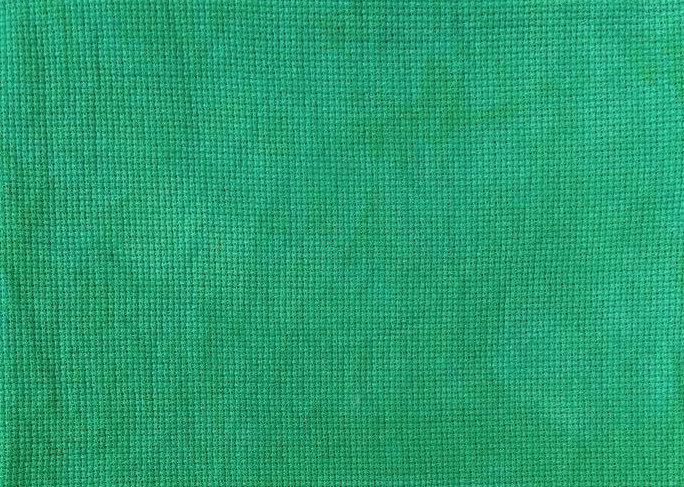 New! Aida Fabric. 20 Ct Emerald . Hand Dyed Fabric. Indie Dyed Aida. Cross Stitch Fabric. Embroidery Fabric. Fine Green Aida. Aida 20 Ct.