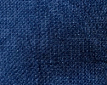 Sparkly Linen. 32 Ct Blue Jean. Hand Dyed Linen. Lt Blue Linen. Cross Stitch Fabric. Indie Dyed Fabric. Embroidery Linen. Blue Lurex