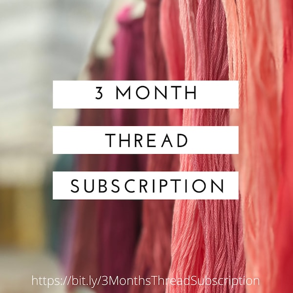 Monthly Thread Subscription, Colour Gems, Pack 10, monthly, 3 months, 6 months, 12 months, cross stitch, thread club, pack per month