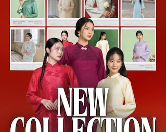 Combo Ao Dai Women Modern Long Dress Traditional Vietnamese Elegant For Tet Ceremony New Arrival 2026 Trendy Ao Dai Only No Pants