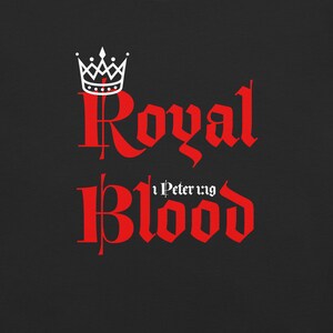 Royal Blood, scuro, Comfort Colors®, maglietta da palestra, maglietta da allenamento, maglietta da sollevamento pesi, maglietta da esercizio, copertura pompa, idea regalo, cristiano