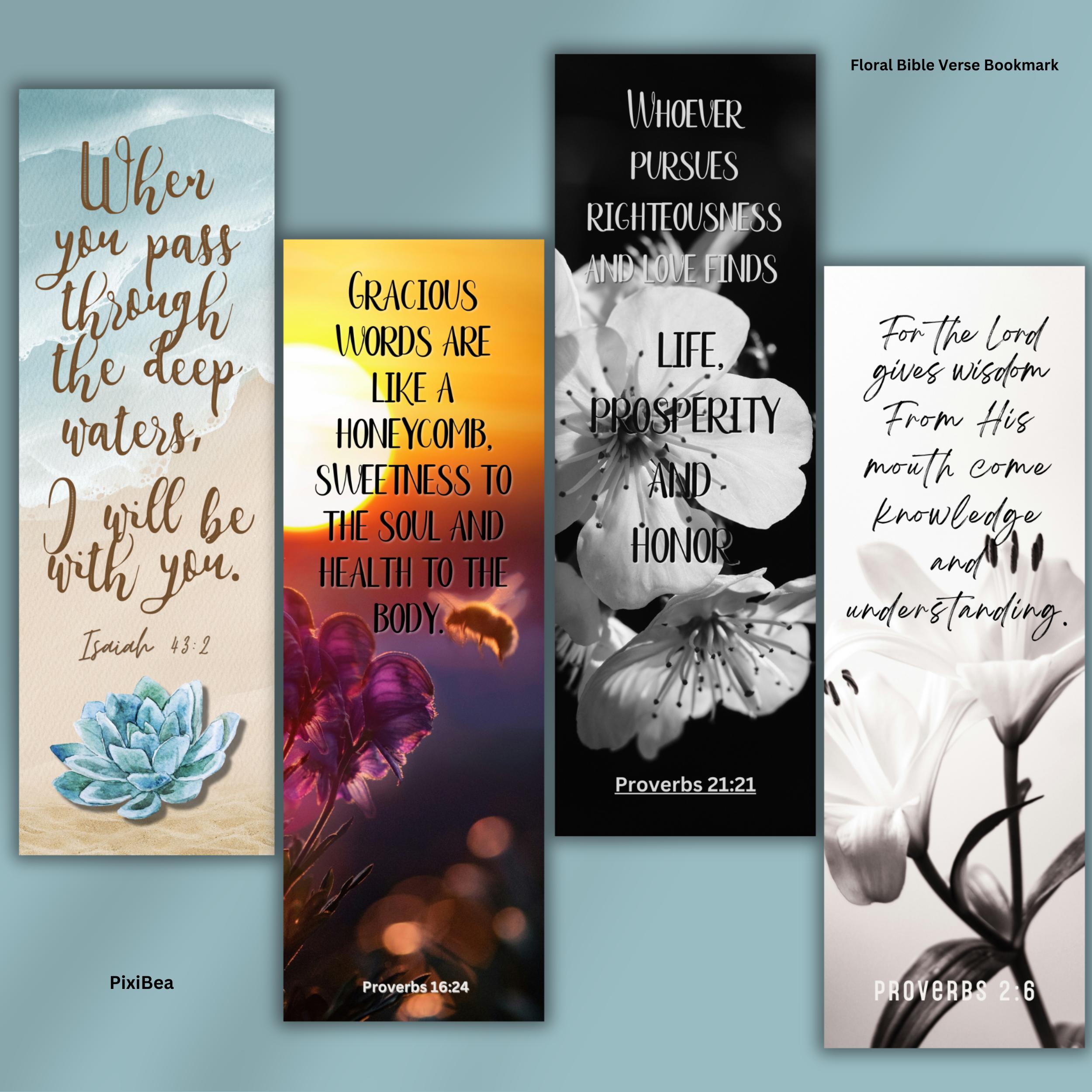Floral Bible Verse Printable Bookmarks 12 Set Scripture Bookmarks floral-bible-verse-printable-bookmarks-12-set-scripture-bookmarks