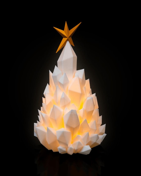 Kristall-Weihnachtsbaum-Lampe: Geometrisches LED-Weihnachtslicht