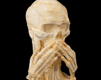Beeldjes Skull of Wisdom: Hear No Evil, See No Speak, gotisch decor