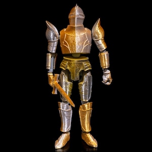 Full Articulated  Wandering Armor Knight  Detailed Medieval Collectible Figure for Fantasy Lovers and Home Decor with Sword and Shield
