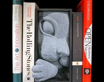 3D Printed Cat Book Nook: Realistic Library Bookshelf Decor