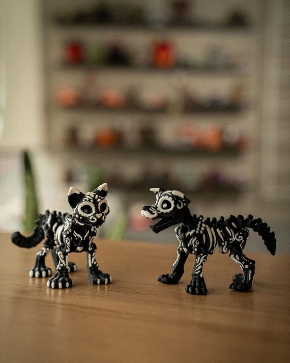 メキシコ民芸品 アルブリヘ　猫の置物 2体セット メキシコ民芸品 アルブリヘ 猫の置物 2体セット 猫の像 メキシコの民芸