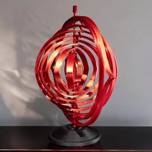 Omniscient 3D Printed Decorative Sculpture Futuristic Orb Design for Home Decor and Unique Gifts