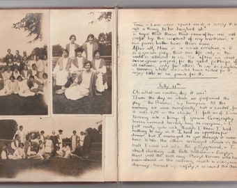 Handwritten Diary PDF Download Vivian Isenthal 1924 - 1927 Vintage Antique London England Journal