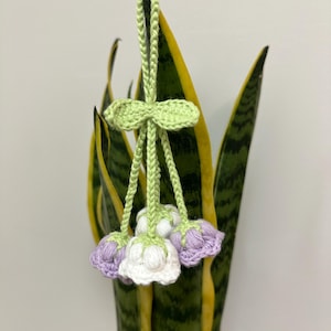 Crochet Pattern, Lily of the Valley Flower Hanging Ornament, Beginner-Friendly Spring Decor, Amigurumi Floral Tutorial, easy crochet pattern