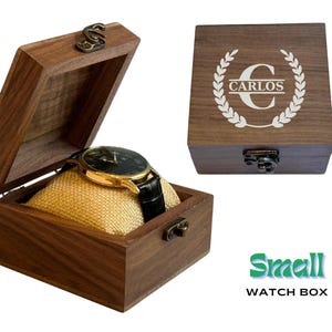 Watch Box for men Personalized - Custom Watch Box For Men - Gift for Men Watch Organizer - Gifts for Teachers, Unique Gift for Boyfriend Dad