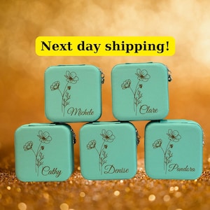 Personalized Mothers Day Gift Custom Jewelry Box  Engraved Mother Gift Travel Jewelry Box Jewelry Organizer Gift for Her Unique Gift for Mom