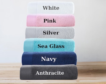 Monogrammed Turkish Bath Towel: Personalized Embroidered Gift