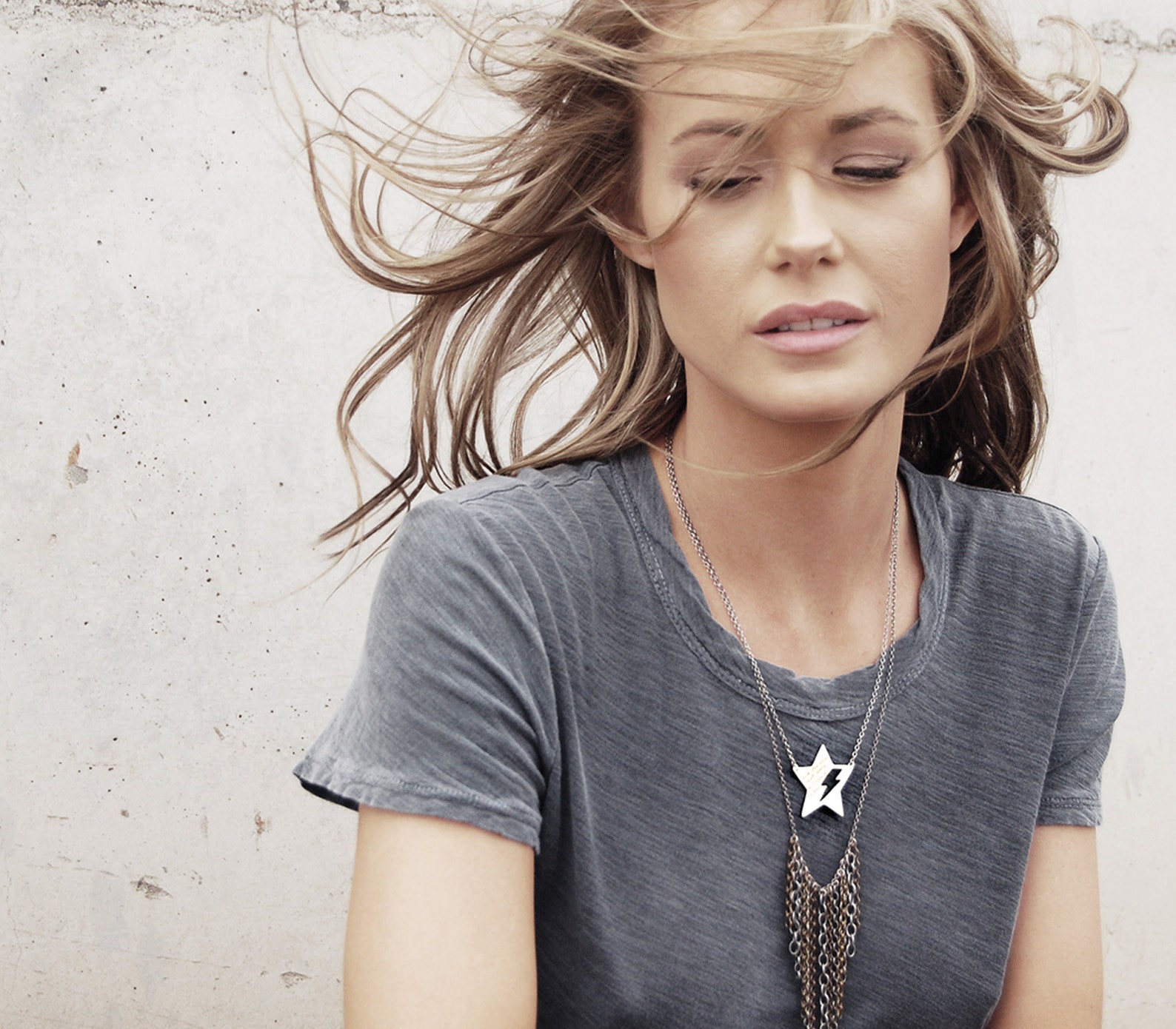 Star Lightning Bolt Necklace Custom Words or Lryics Etsy