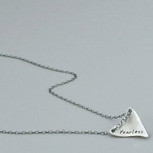 Shark Tooth Necklace Personalized with Name, Date or Initials. image 3