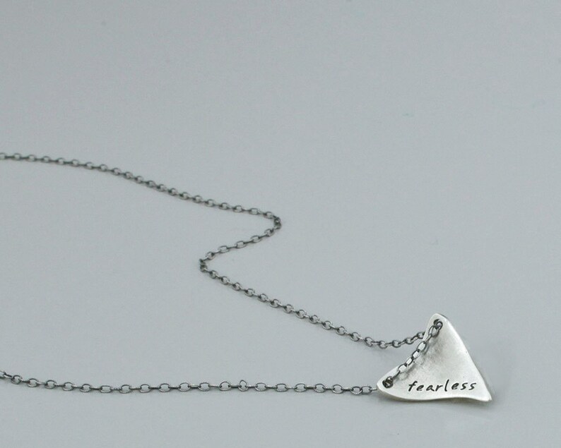 Shark Tooth Necklace Personalized with Name, Date or Initials. image 3