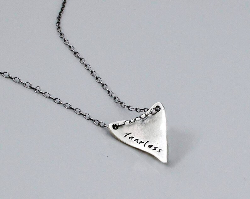 Shark Tooth Necklace Personalized with Name, Date or Initials. image 5