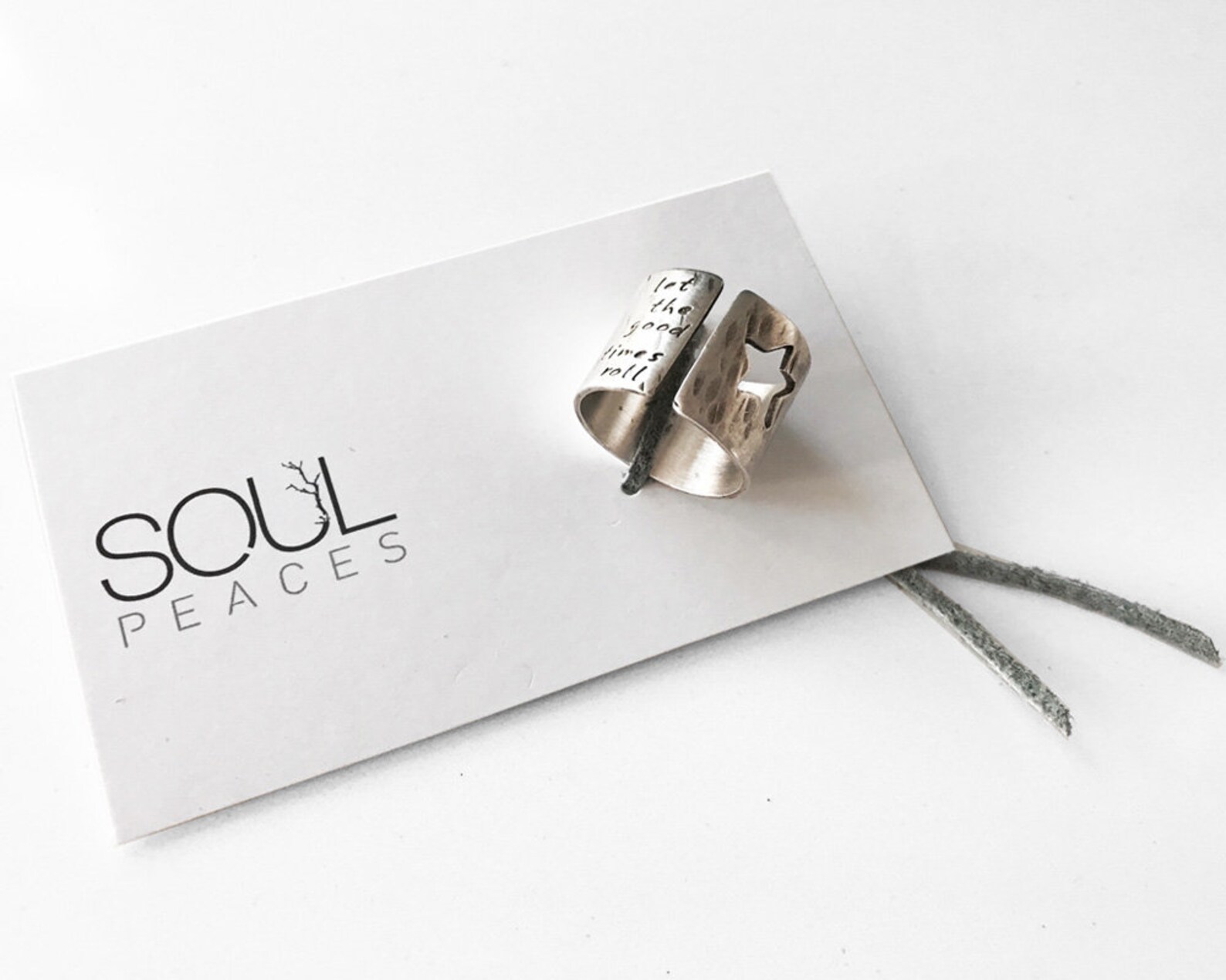 Rock Star Ring With Custom Personalized Words or Lyrics- Poem Ring ...