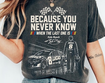 RIP Kyle Busch Shirt Rowdy Tribute T-Shirt In Memory Motorsport Graphic Tee Auto Racing Fan Memorial Apparel Unisex Gift