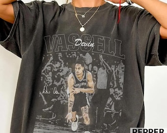 Devin Vassell Basketball Vintage Comfort Colors Shirt, San Antonio Basketball Fan Tee, Sports Fan Graphic T-Shirt