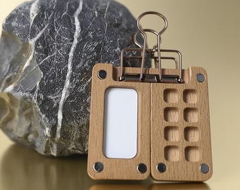 Portable Wooden Watercolor Palette - Travel Sketching, Artist Gift