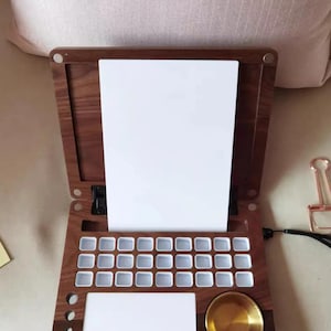 Wooden Art Supply Box - Portable Sketching Case for Watercolor & Drawing, Vintage Crossbody Painters Box, Artist Gift