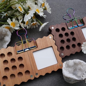 12 Color Mini Watercolor Paint Set - Walnut Wood Portable Travel Watercolor Kit with Sketchbook, Perfect for Art Journaling and Painting