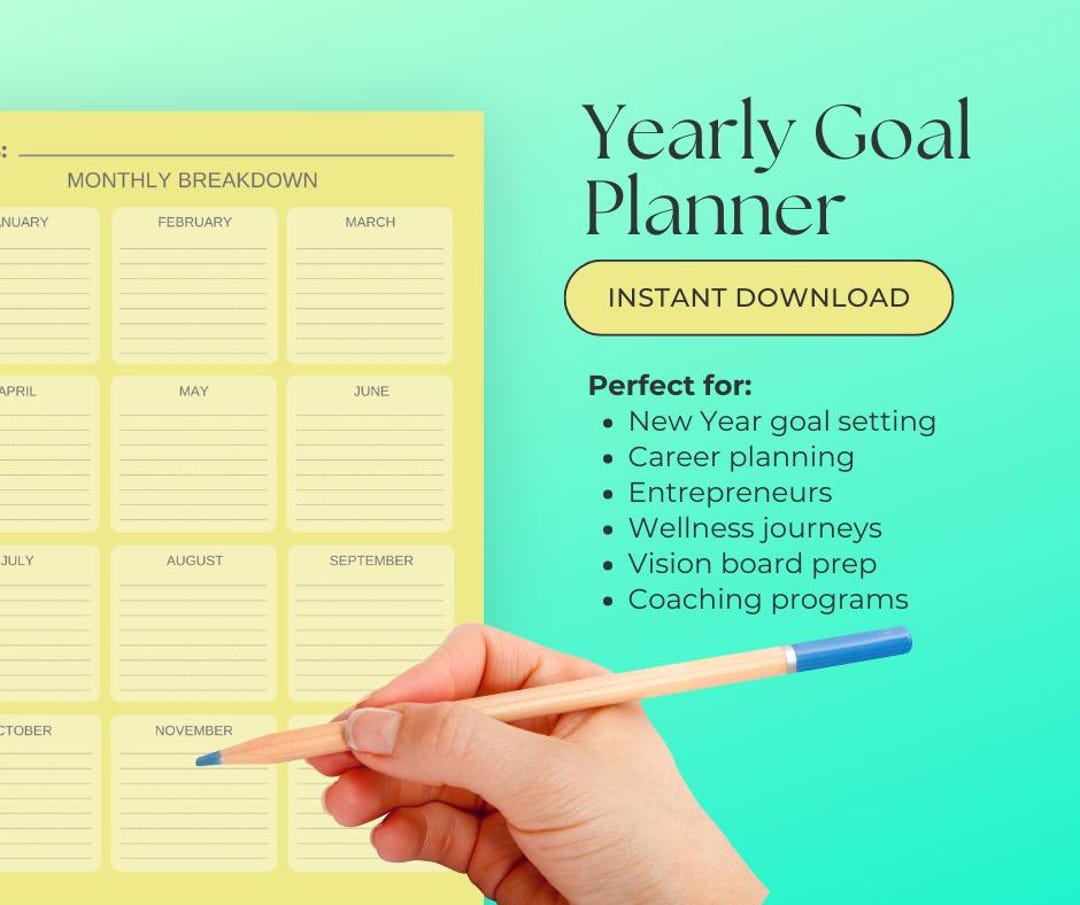 SMART Goal Planner | Printable Goal Setting Workbook | Personal ...