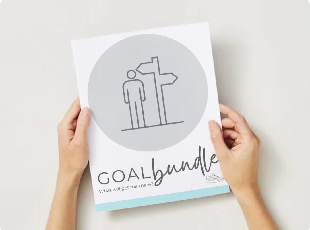 Goal Setting Workbook Printable | SMART Goals Worksheets, Habit Tracker ...