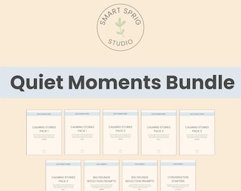 Printable Calming Activities Bundle: Emotional Wellness Stories & Prompts (Digital Download