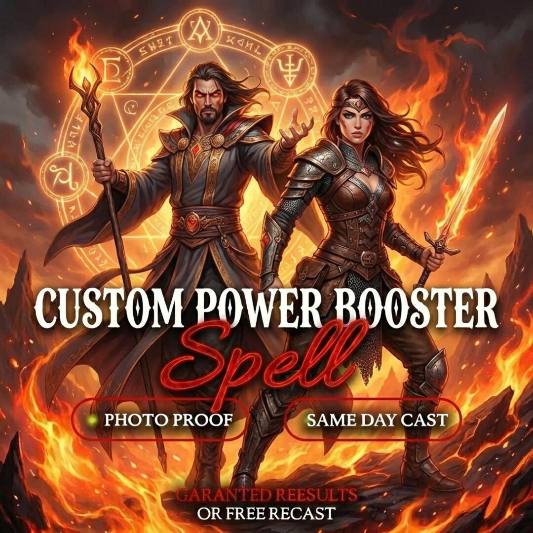CUSTOM POWER BOOSTER Spell – Extra Boost Ritual Designed to Strengthen ...