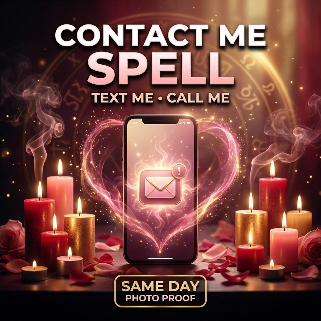 Contact Me Spell – Text, Call, Communication Ritual (same Day Photo ...