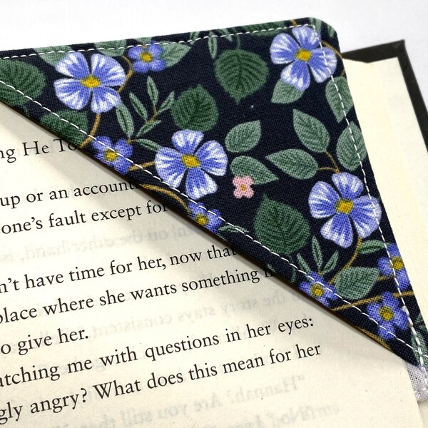 Rifle Paper Corner Bookmark, Christmas gift for reader, Book Club Gift, Secret Santa Gift, Stocking Stuffer for Bookworm