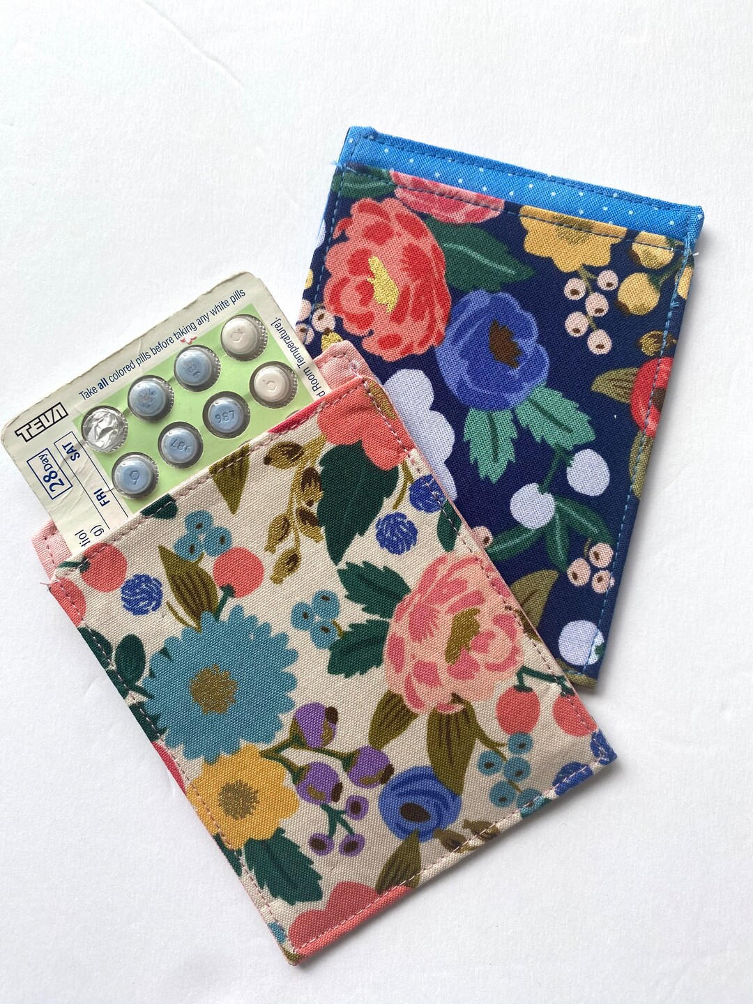 Birth Control Pill Case Birth Control Sleeve Cute Floral Etsy