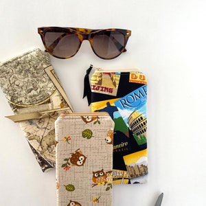 Thick padded Glasses Cases, vegan, great gift under 20 for a teacher librarian or friend, Reader Case, Sunglass Case image 8