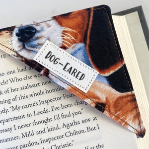 Corner Bookmark for a Dog Lover, mom gift, dog mom gift, Gift under 10, Cute gift for a Dog and Book Lover image 1