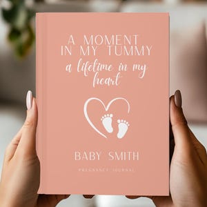 Personalized Pregnancy Journal, Baby Shower Gift, Gift for Wife, Custom Baby journal, Pregnancy Gift, New baby gift, Baby Keepsake