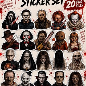 Michael Myers,Scream,Ghostface,Billy the Puppet,saw,Chucky,It Pennywise,The Ring,Freddy Krueger,The Exorcist,the nun,Anabelle,Horror Movies. Horror Movie Icons. semi-realistic horror movie PNG designs. the nun, horror movies characters, chucky stickers. horror characters,horror fan stickers,horror png,horrormovies clipart,horror legends,horror legends png,horror, png designs, freddie krueger png,horror png bundle, horror movie clipart , horror png downloads, horror png, horror movie stamps