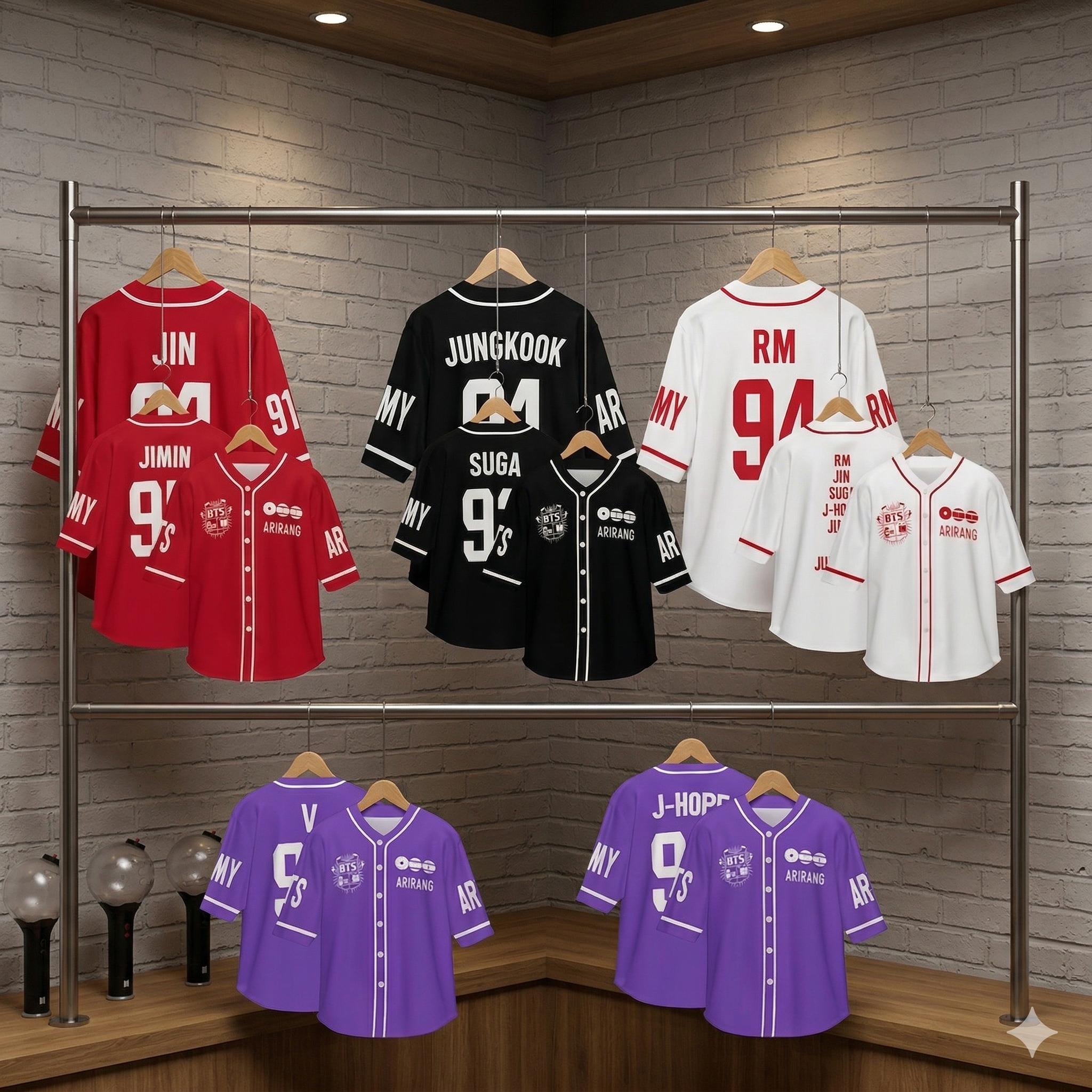 Baseball Jersey Bts - Etsy Canada