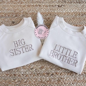 Haftowana bluza Big Brother, ogłoszenie o ciąży, spersonalizowane prezenty dla dziecka, bluza dla dziecka, top Big Sister