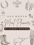 Digital Meal Planner by Aubrey Brianna
