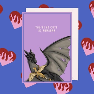 Set di 3 biglietti d'amore ispirati alla quarta ala / Biglietti d'amore per i fan di Empireo / Biglietti fantasy romantici / Biglietti di auguri carini