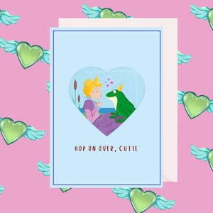 Conjunto de 3 cartões de amor de conto de fadas | Bilhetes de amor divertidos com um toque moderno | Cartões de felicitações engraçados
