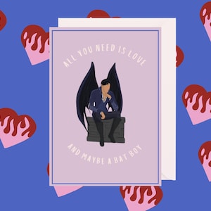 Zestaw 3 kart miłosnych inspirowanych ACOTAR | Smutty Fandom Love Notes | A Court of Thorns and Roses Bookish Gifts | Urocze kartki okolicznościowe