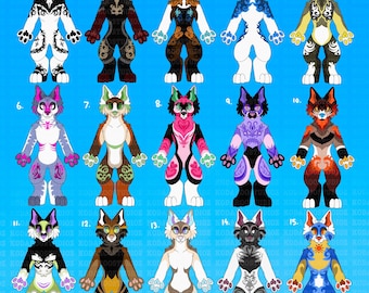 NUEVO Lote de perros clásicos de KodarooStudioz (artículo digital, no físico)