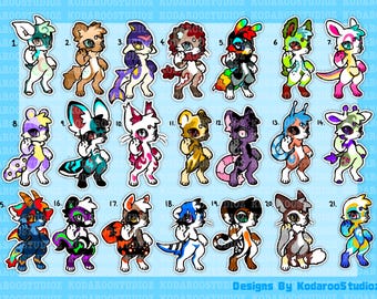 Chibi Adopt Batch By KodarooStudioz (DIGITAL ARTWORK)