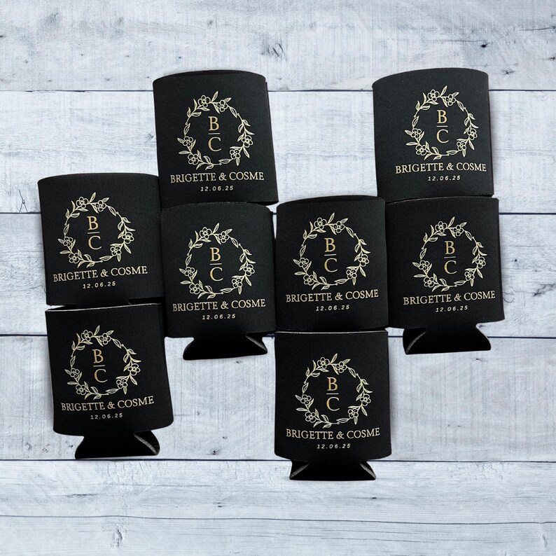 Personalized Koozies for Party and  Wedding Favors, Personal use, Colorful koozies