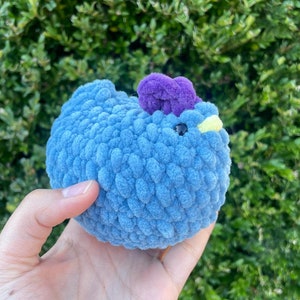 Stardew Valley-inspired crochet chicken plushie, handmade crochet chicken plushie, soft, adorable plush, gift for Stardew Valley fans!